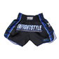 InFightStyle Retro Blue Muay Thai Training Shorts | Premium Comfort + Performance