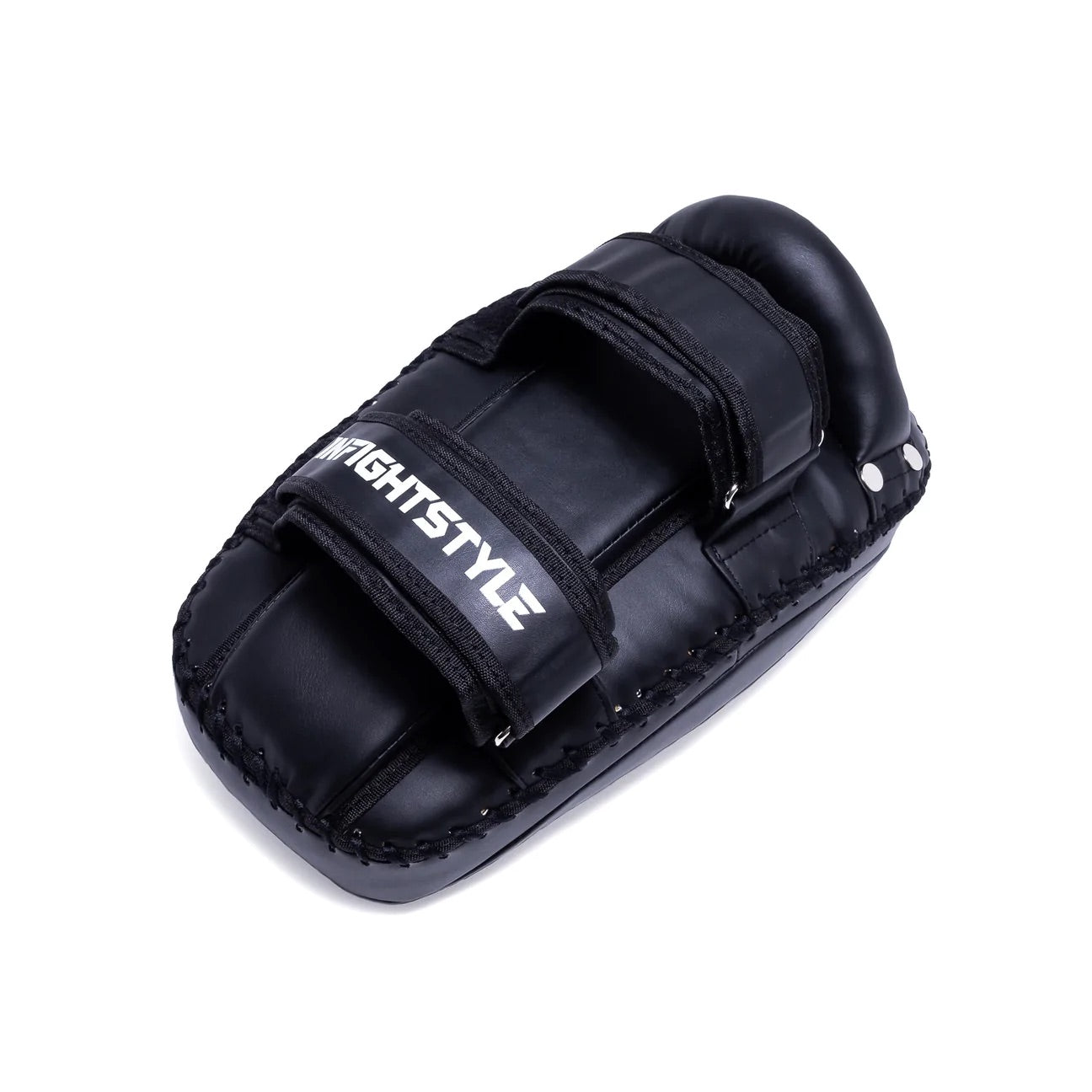 Infightstyle Double Strap Semi Leather Muay Thai Kick Pad - Black InFightStyle Canada